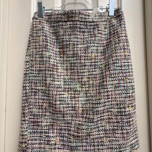 J. Crew Multicolor Tweed Pencil Skirt